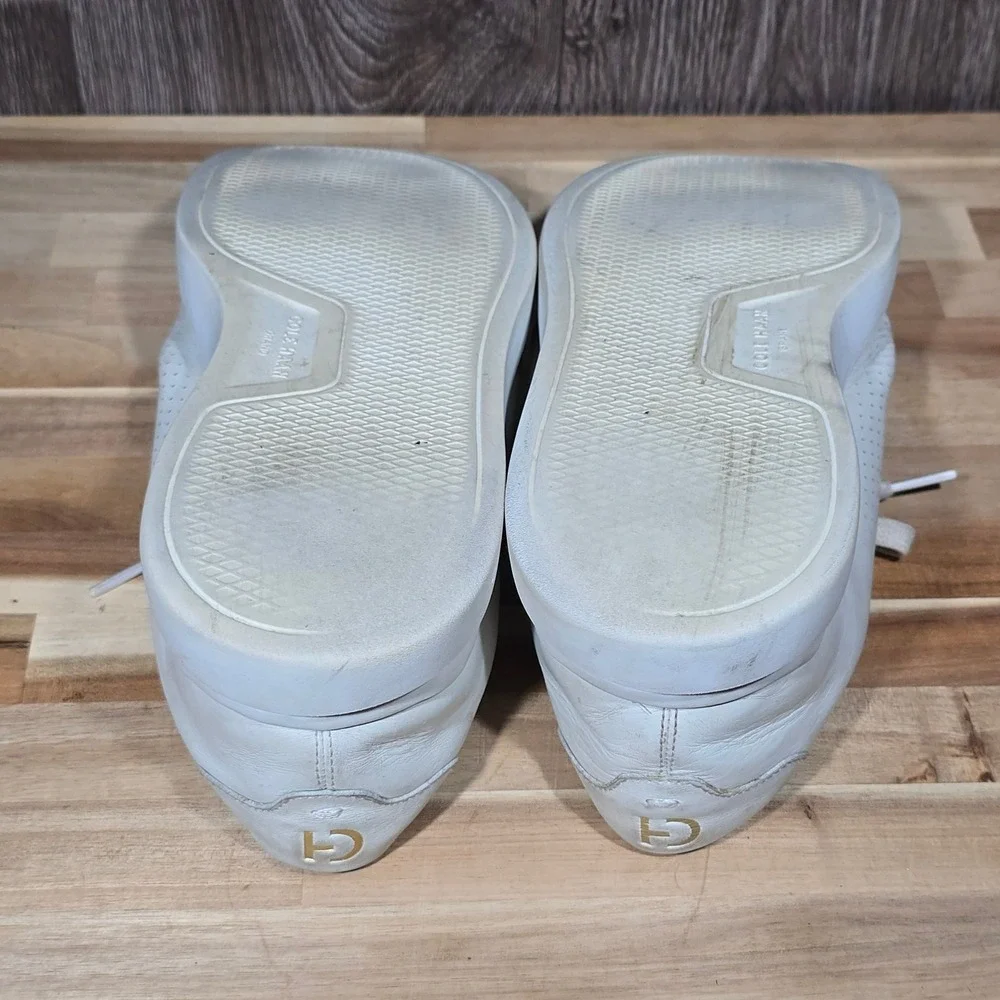 Cole Haan Grand Series Laser Perforated Leather Sneakers 12M White Mens‎